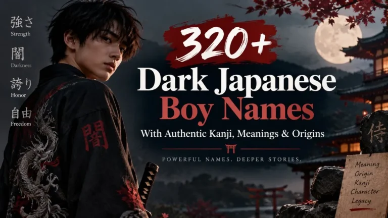 320+ Dark Japanese Boy Names With Authentic Kanji, Meanings & Origins