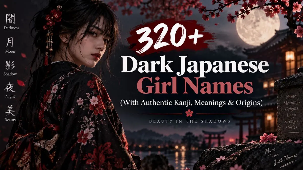 320+ Dark Japanese Girl Names (With Authentic Kanji, Meanings & Origins)