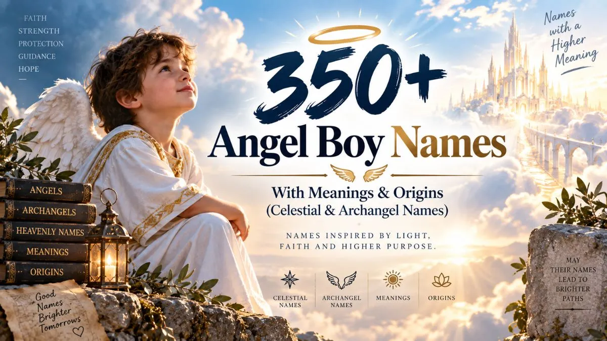 350+ Angel Boy Names With Meanings & Origins (Celestial & Archangel Names)