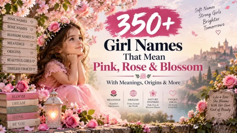 350+ Girl Names That Mean Pink, Rose & Blossom (With Meanings & Origins)