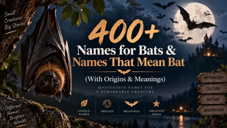 400+ Names for Bats & Names That Mean Bat (With Origins & Meanings)