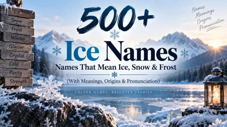 500+ Ice Names Names That Mean Ice, Snow & Frost (With Meanings, Origins & Pronunciation)