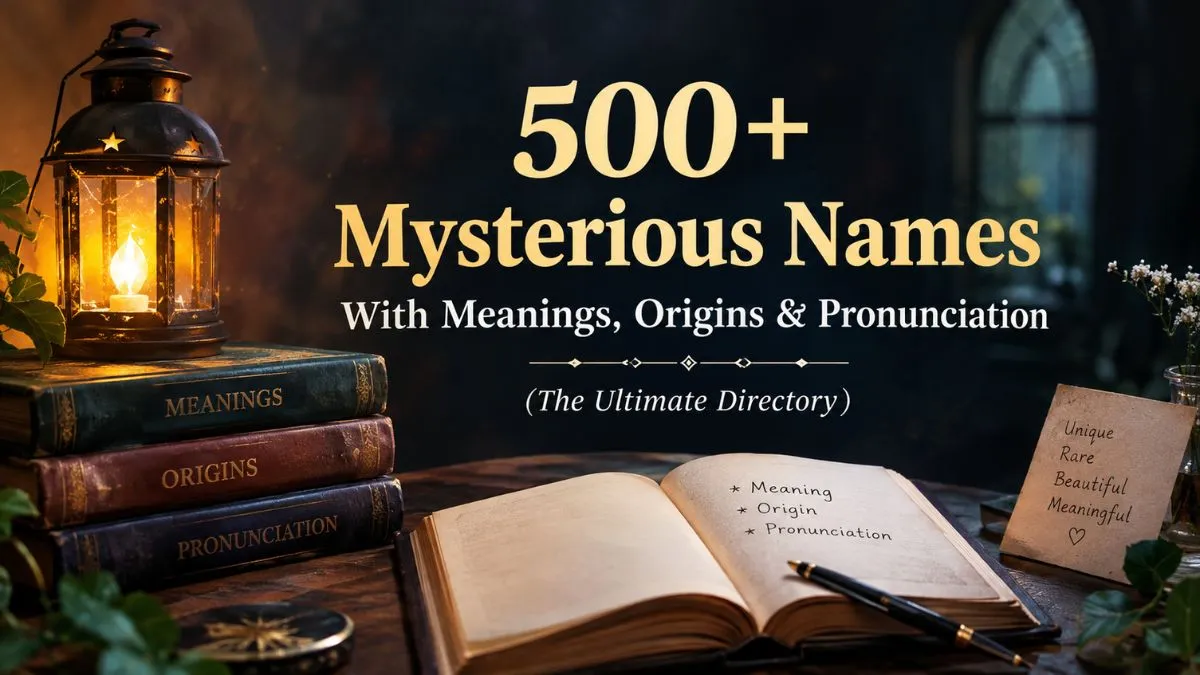 500+ Mysterious Names With Meanings, Origins & Pronunciation
