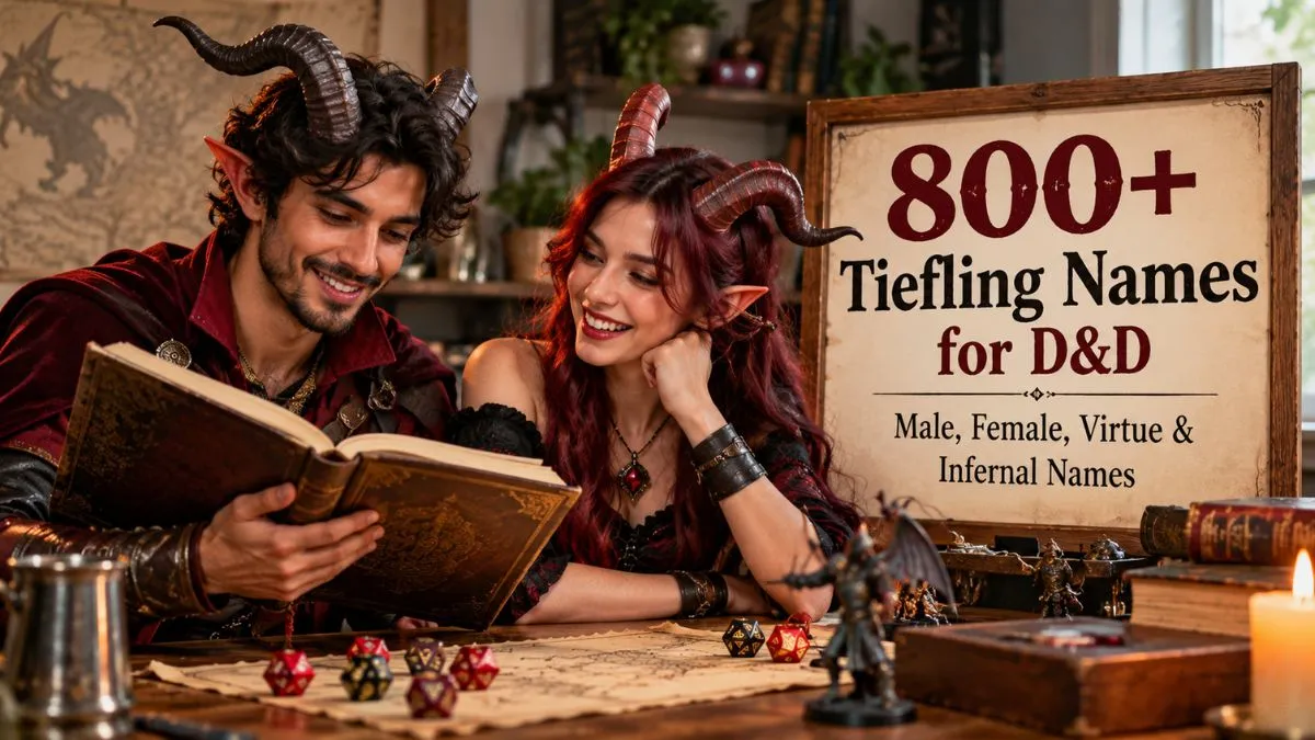 Tiefling Names for D&D Male, Female, Virtue & Infernal Names